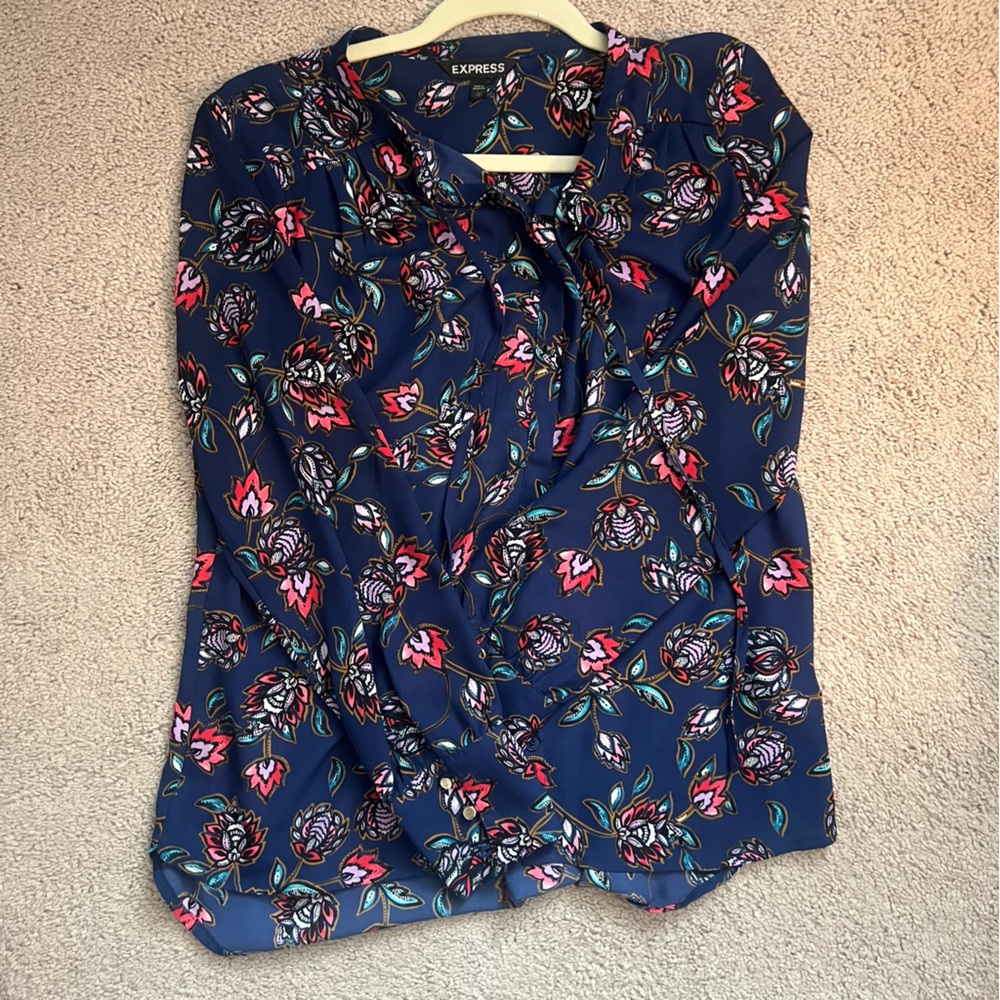 Express Floral Print Blouse